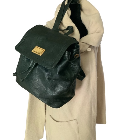 Marc by Marc Jacobs BLACK Pebbled Leather Backpack - Picture 2 of 11